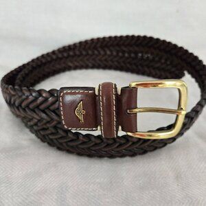 Dockers Men's Leather Braided Belt sz 40